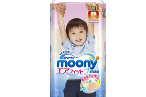 Подгузники-трусики Moony Man для мальчиков (12-17 кг) 38 шт.